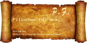 Pilischer Fédra névjegykártya